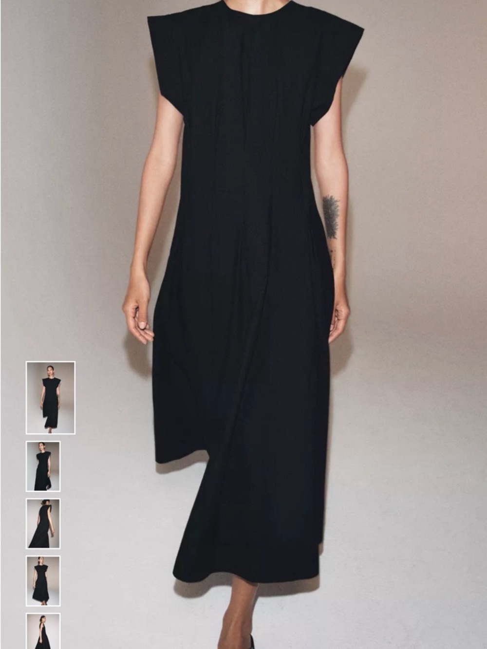 NWT - PLEATED POPLIN DRESS ZW COLLECTION